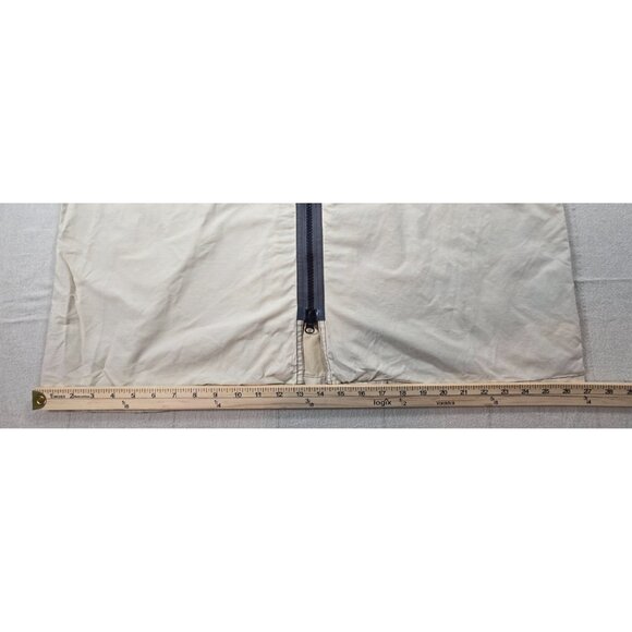 Tommy Hilfiger Beige Utility Field Jacket XL Full Zip Pockets Hong Kong Y2K - Picture 16 of 16